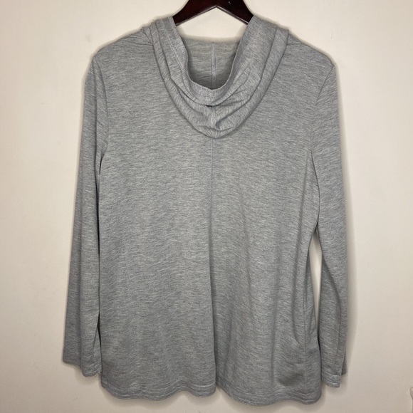 REITMANS Open Front Gray Hooded Athletic Cardigan - Picture 7 of 10